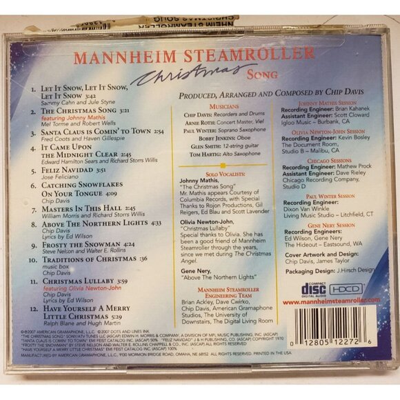 CD "Christimas Song" Mannheim Steamroller 2007 Olivia Newton John Johnny Mathis - Picture 2 of 2